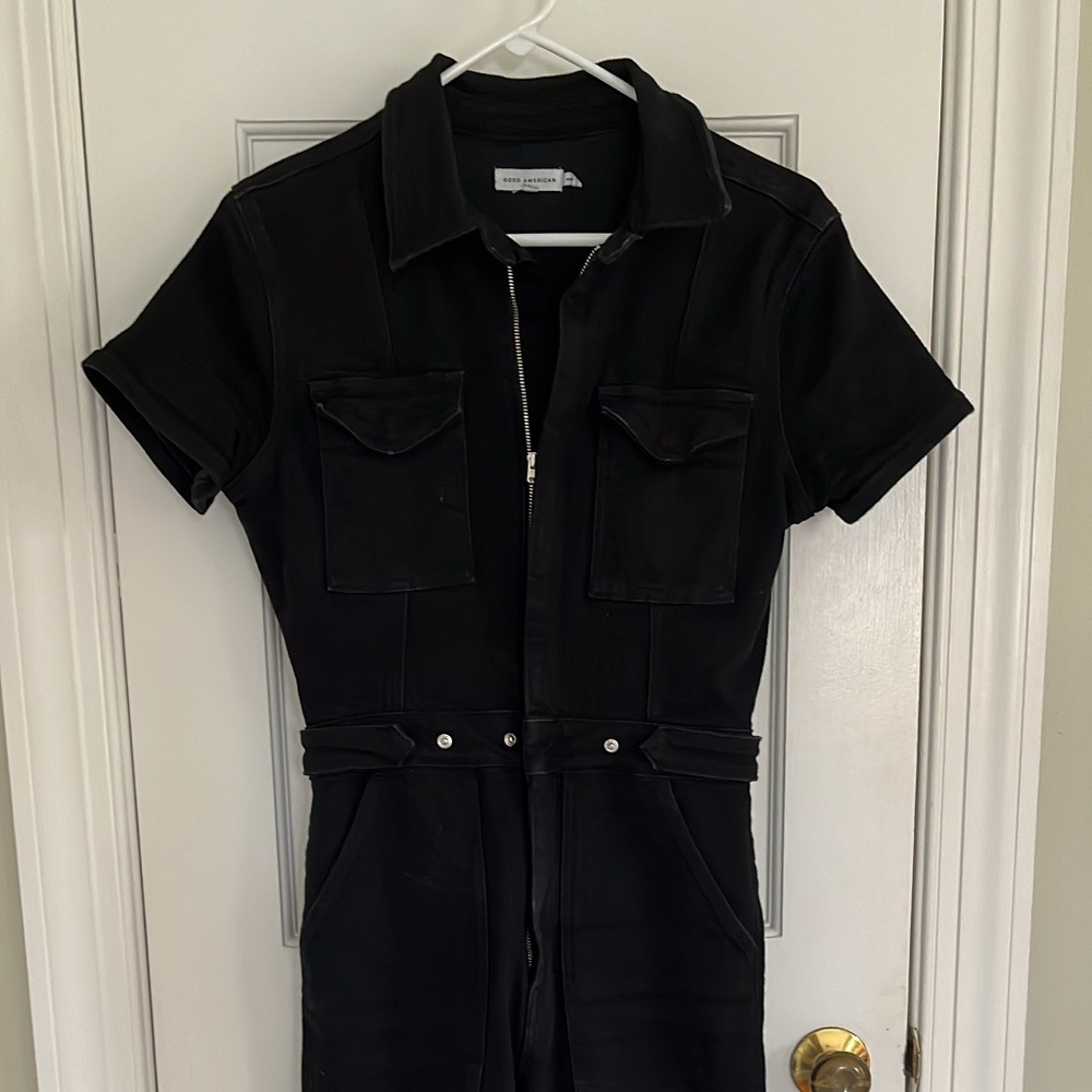 Good American Fit For Success Jumpsuit Black Size 2